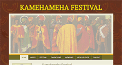 Desktop Screenshot of kamehamehafestival.org