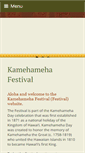 Mobile Screenshot of kamehamehafestival.org
